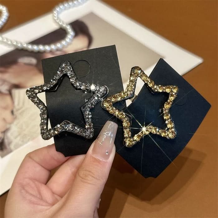 Elegant and shiny hair clips (x4) 