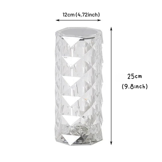 Lampa LED dekoracyjna w stylu kryształowym 