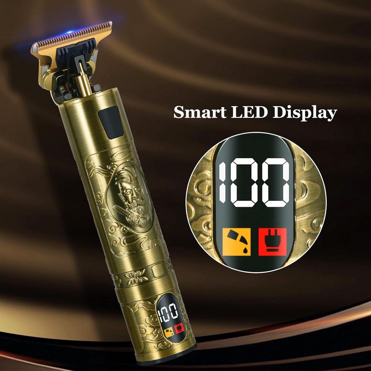 Precision trimmer with integrated digital display 