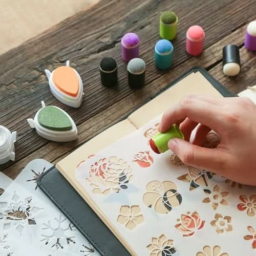 Kit per pittura con le dita – Creatività infantile senza macchie 