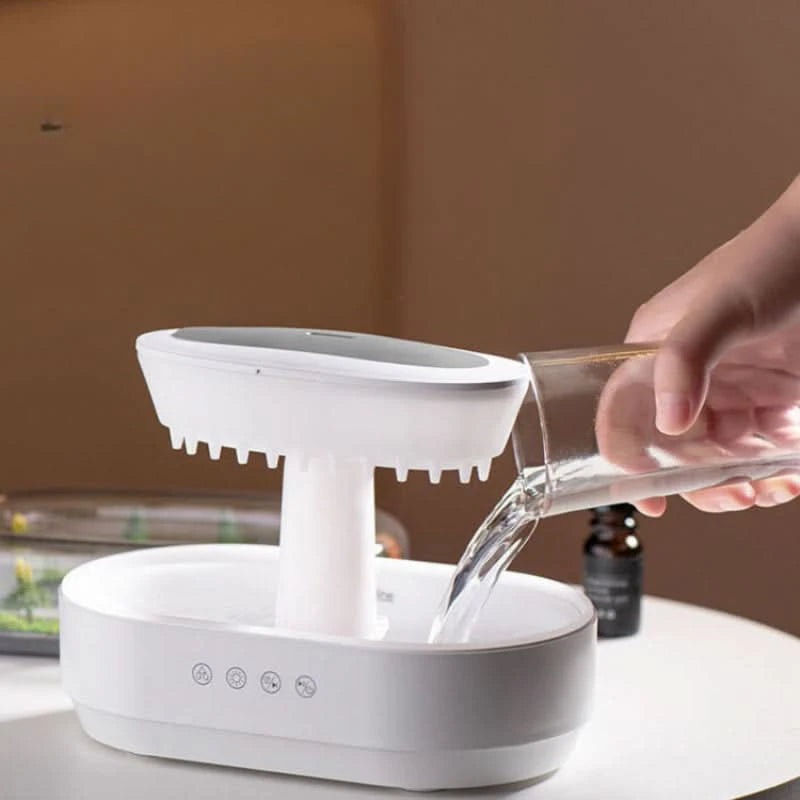 Diffuser med regneffekt - lyd, tåge & stemningslys 