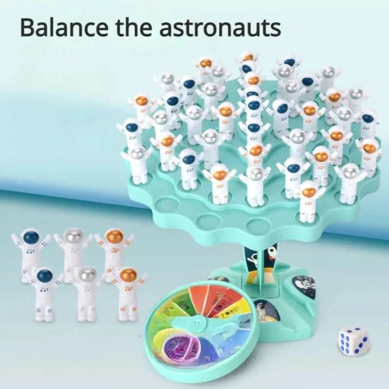 Balansspel med astronauter för att stimulera lärande 
