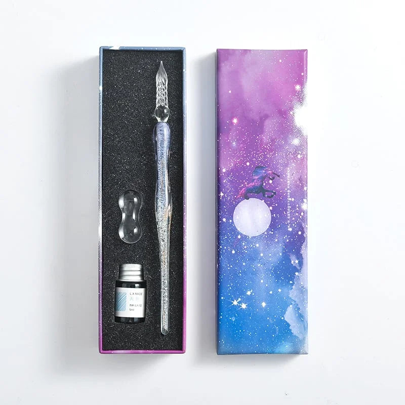 Skriv med elegance takket være den glasdyppet pen 