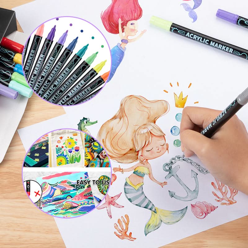 Acrylmalstifte für strahlende Kreationen 