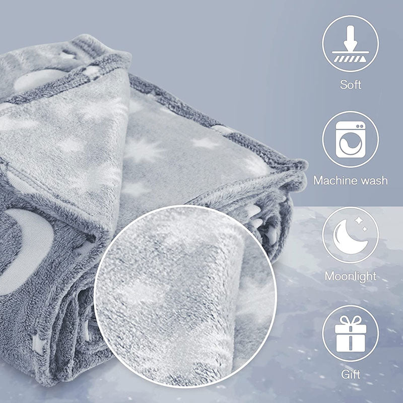 Magische deken die in het donker gloeit 