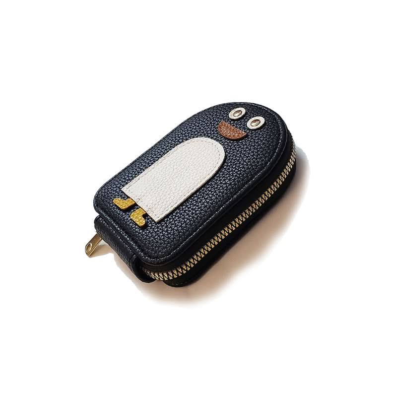 Portofel pentru carduri - model compact și rezistent cu pinguin 