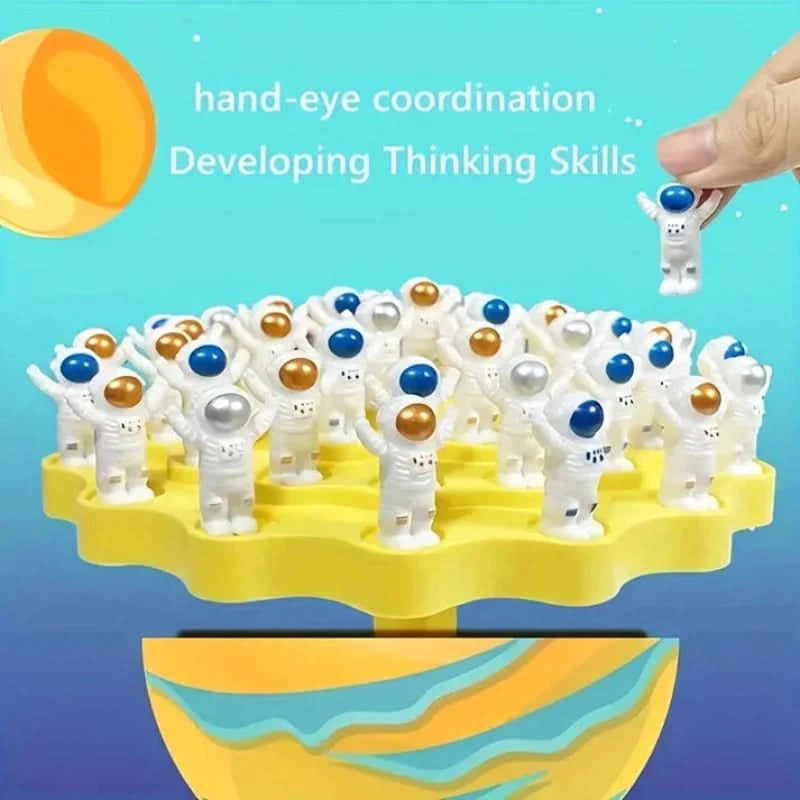 Juego de equilibrio de astronautas para estimular el aprendizaje 