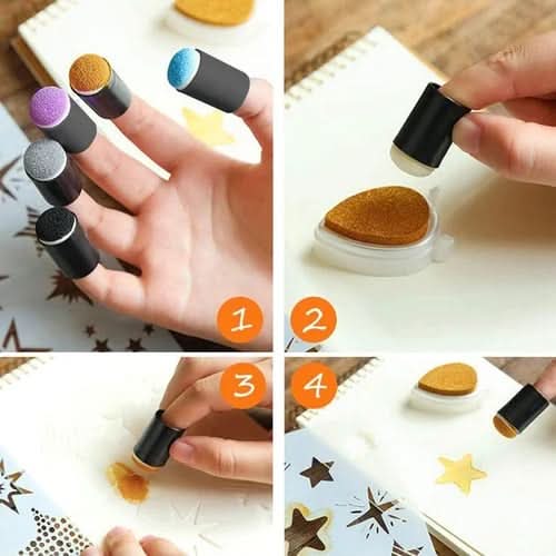 Kit per pittura con le dita – Creatività infantile senza macchie 