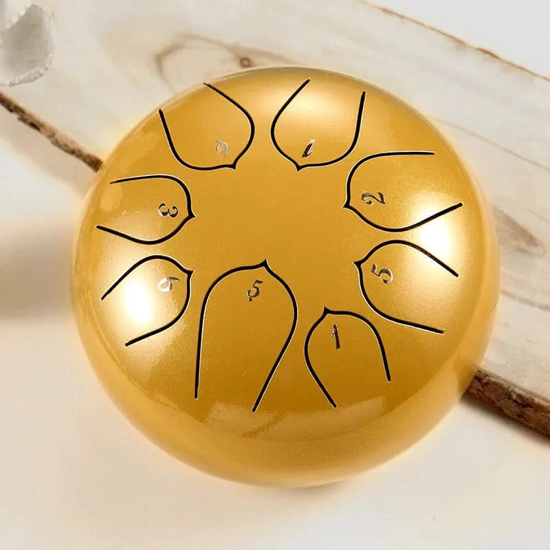 Mini tambor relajante con sonidos apacibles integrados 