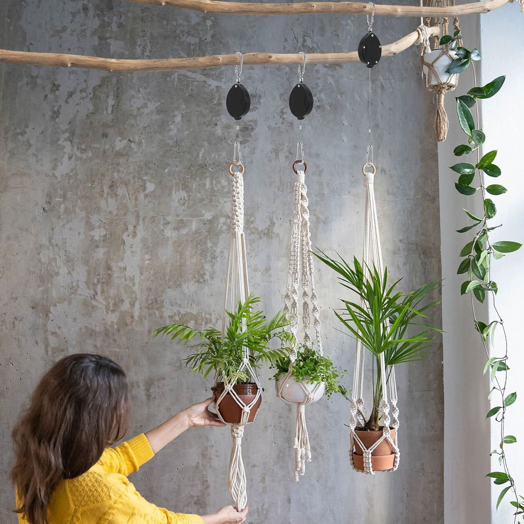 Accédez facilement à vos plantes suspendues (x4)