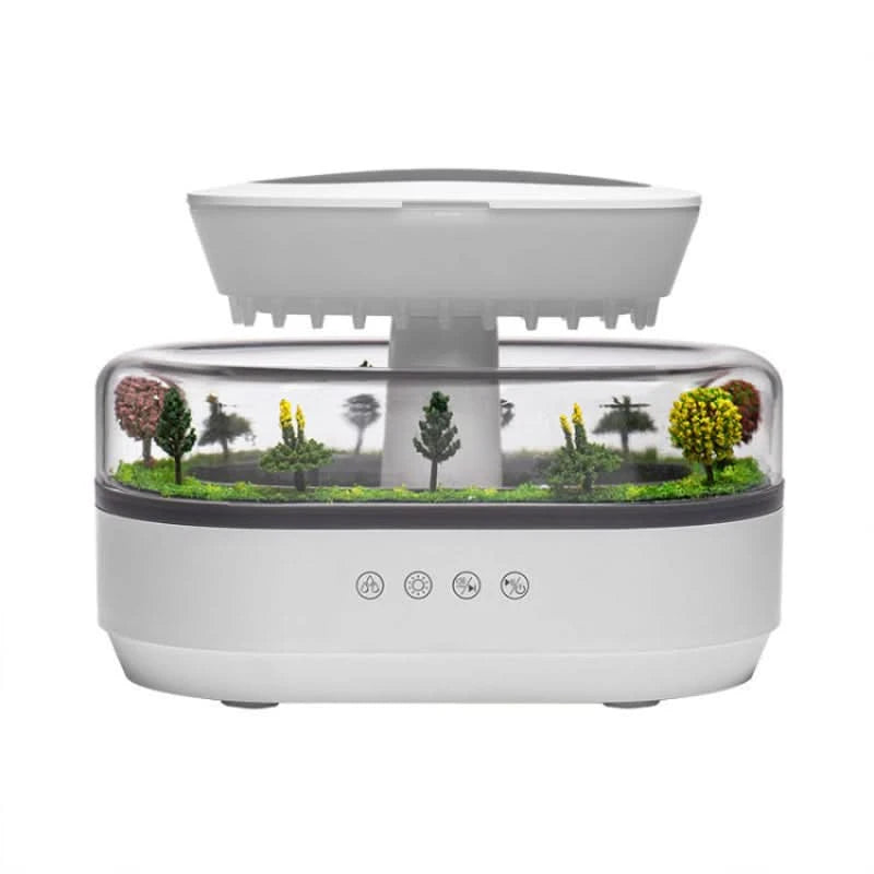 Diffuser med regneffekt - lyd, tåge & stemningslys 