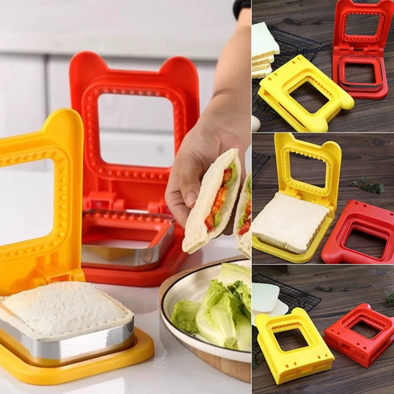 Device for cutting and sealing your homemade sandwiches (x3) 