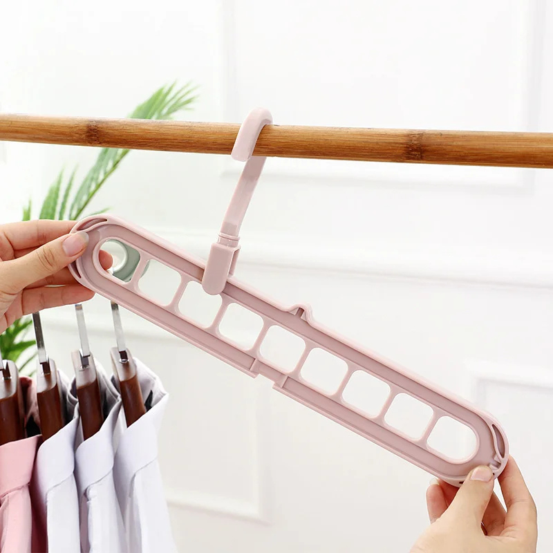 Cintre multifonction – rangement optimisé pour 9 vêtements