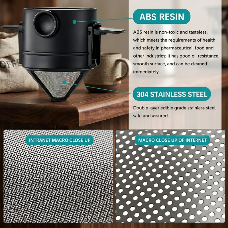 Filtre café pliable et portable – infusion sans papier