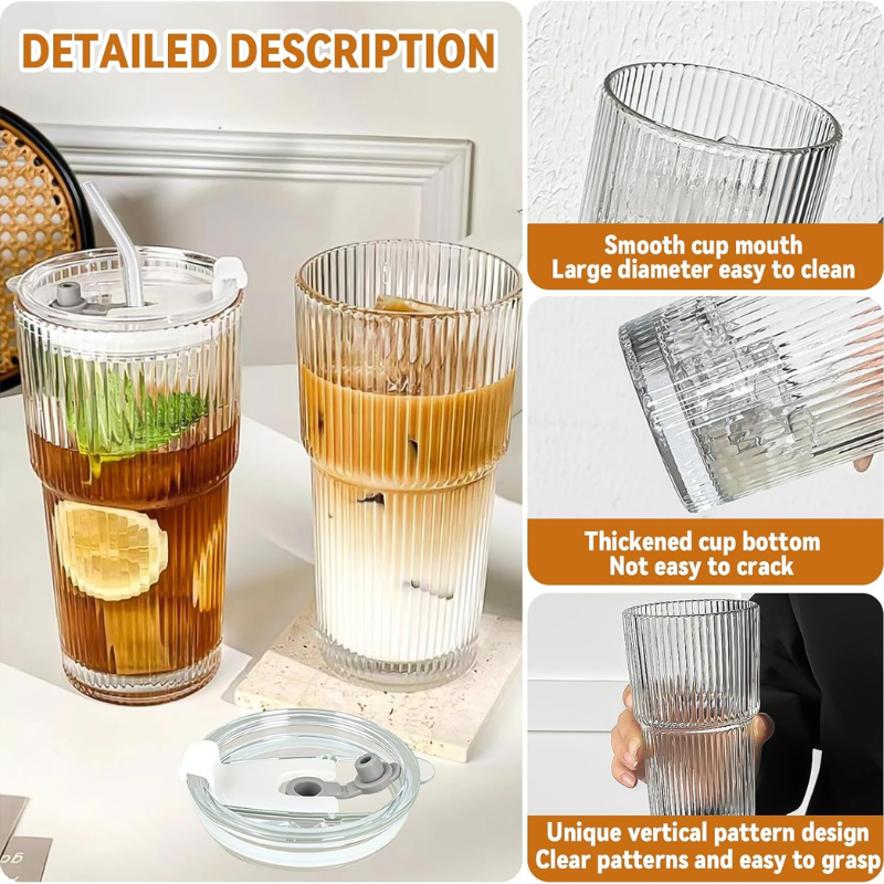 Gobelet en verre nomade anti-fuite – avec couvercle sécurisé