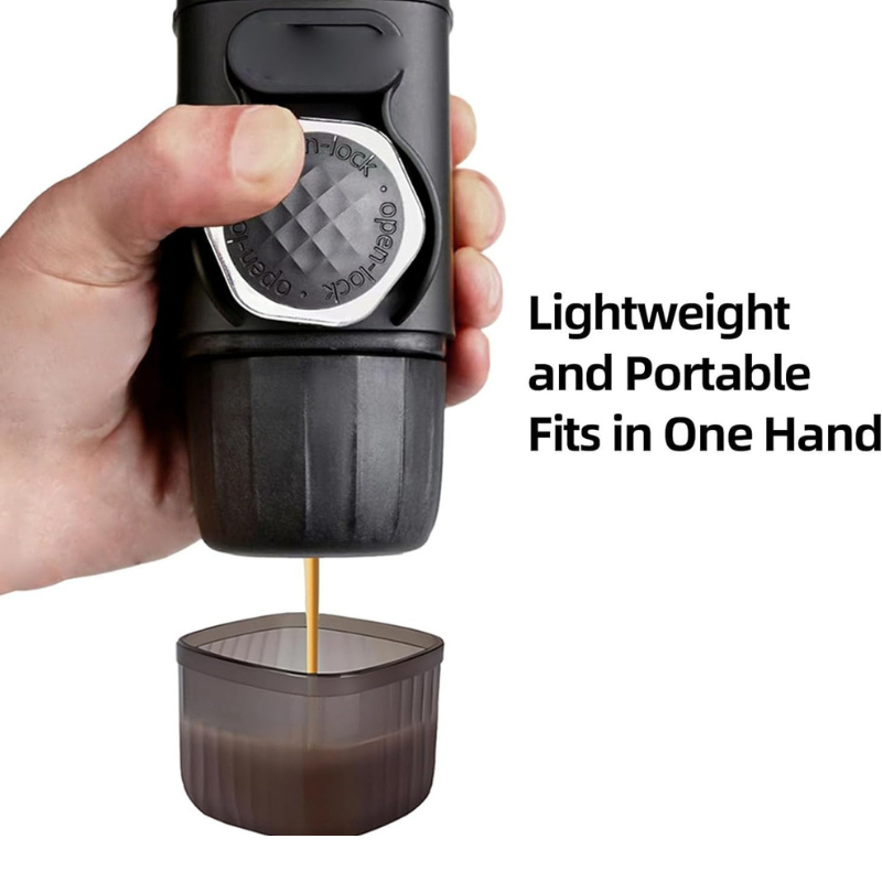 Machine espresso portable — café prêt partout