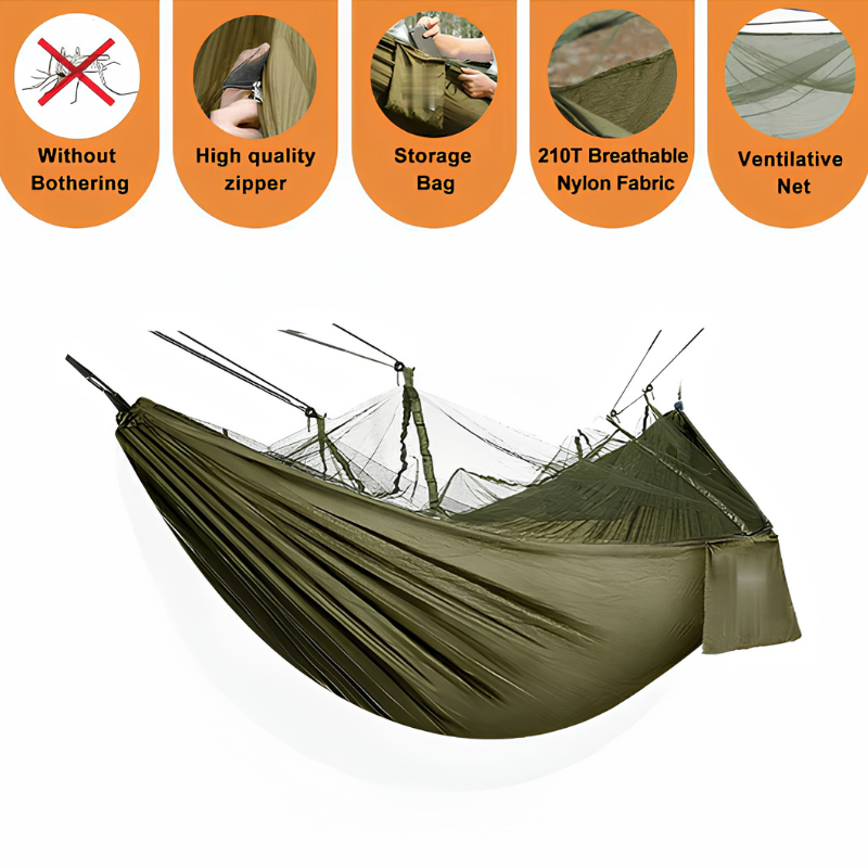 Hamac de camping avec moustiquaire intégrée