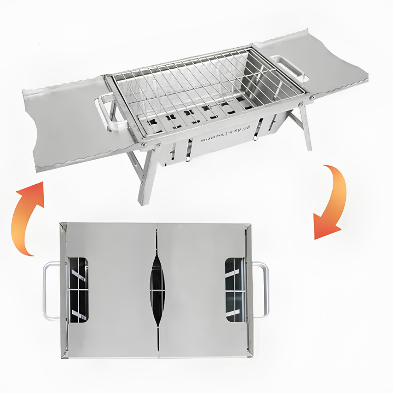 Grill pliable compact – barbecue pratique partout