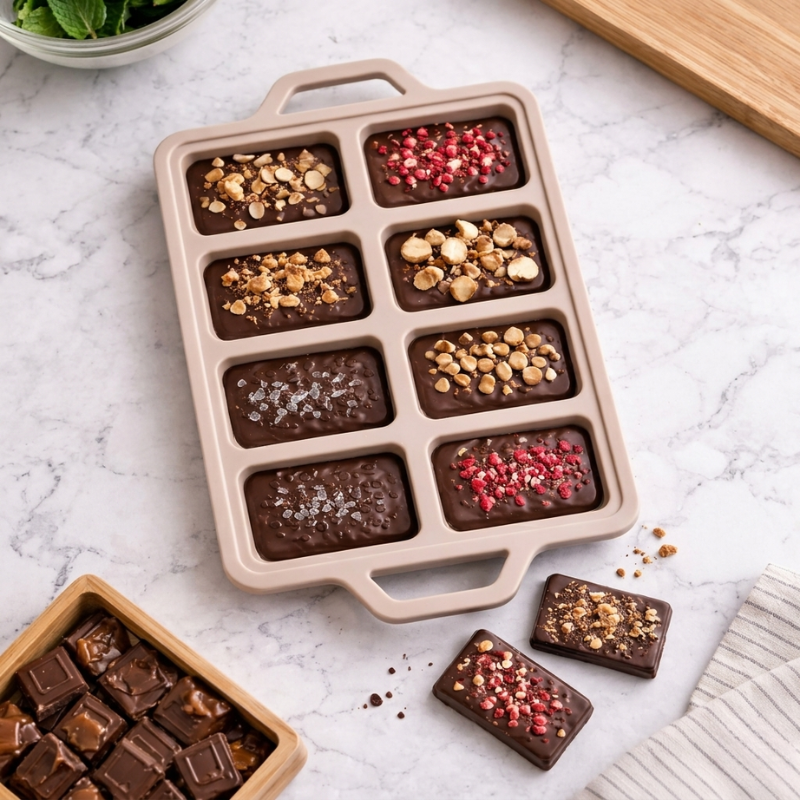 Moule multi-cavités pour desserts maison – découpe facile