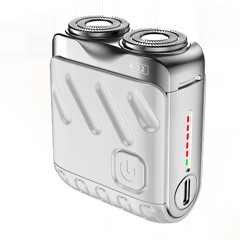 Rasoir électrique double tête – format compact rechargeable