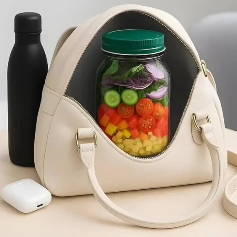Boîte salade compartimentée – fraîcheur nomade