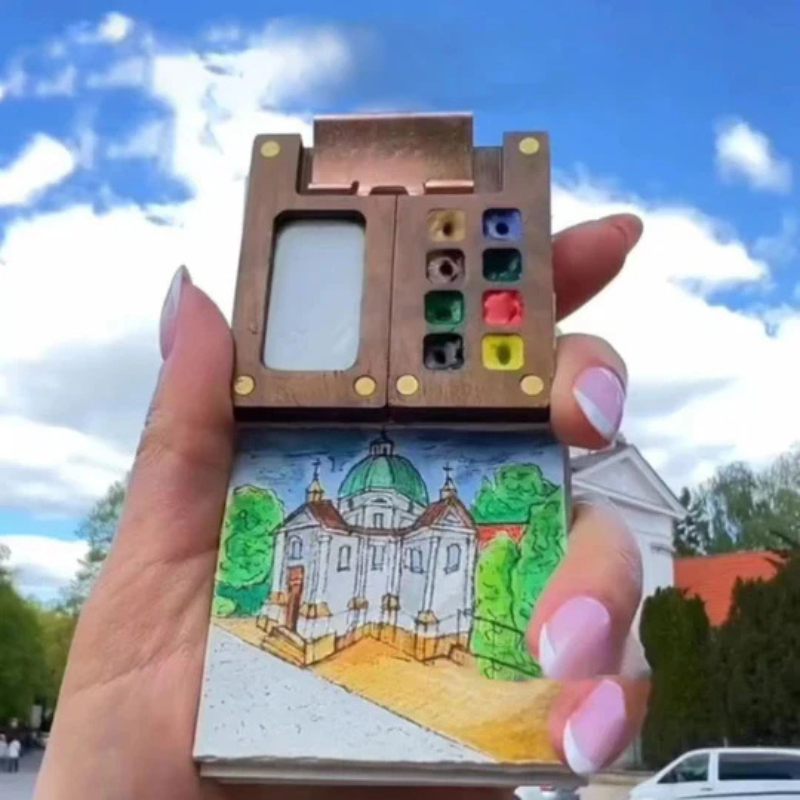 Kit de acuarela de bolsillo para pintar en cualquier lugar 