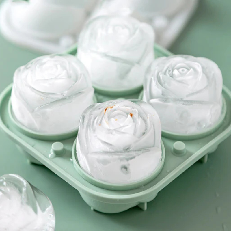 Eiswürfelform - Blumenstil für raffinierte Cocktails 