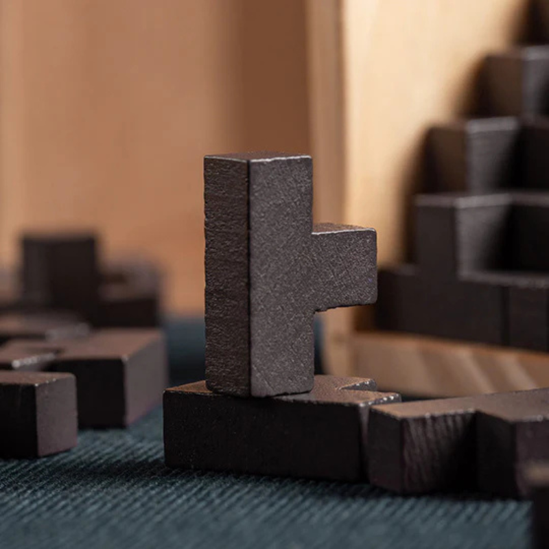 Cube puzzle 3D en bois – jeu de logique pour enfants