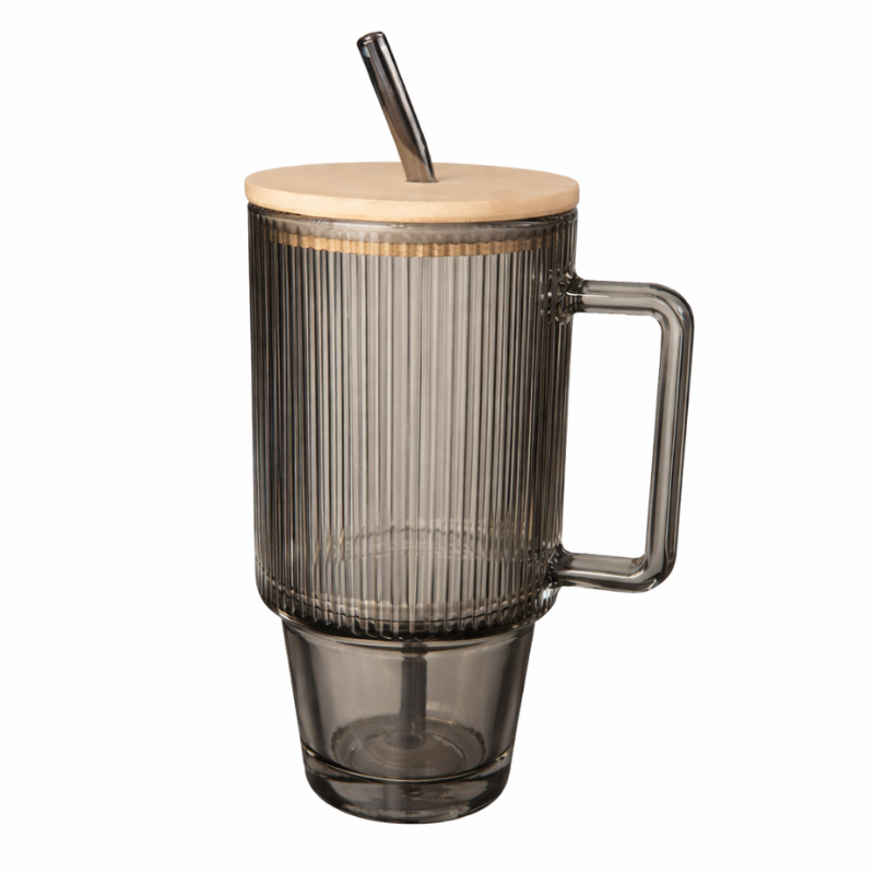 Gobelet en verre nomade anti-fuite – avec couvercle sécurisé