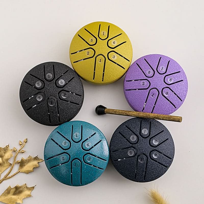 Mini tambor relajante con sonidos apacibles integrados 