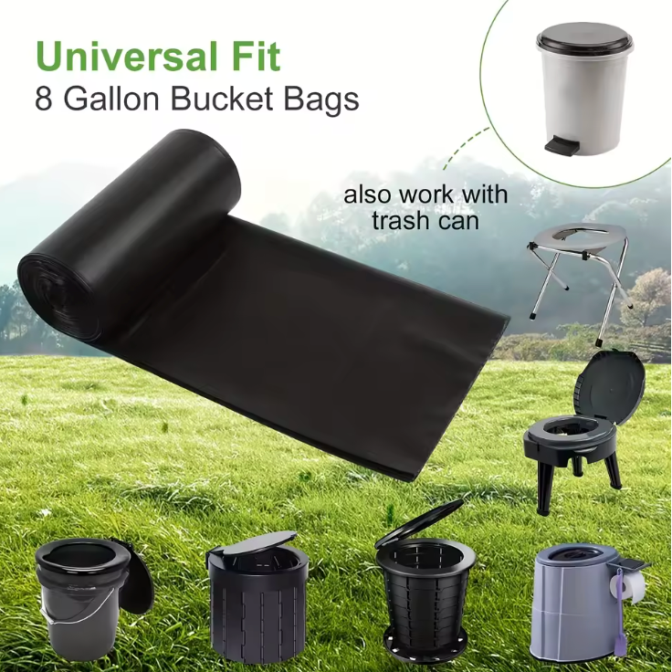 Refillkit för portabla toaletter — 20 påsar + 30 absorberande geléer 