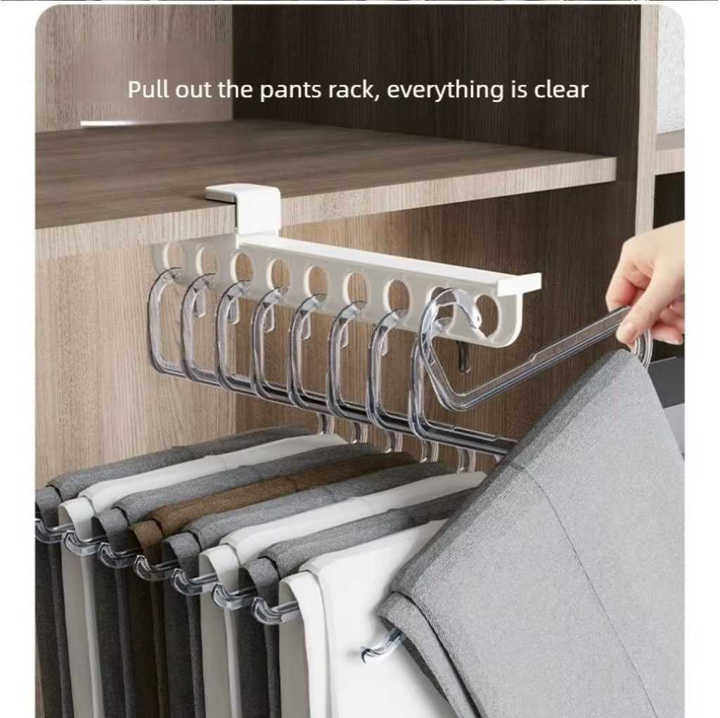 Heavy-duty retractable storage rod for closets and storage areas 