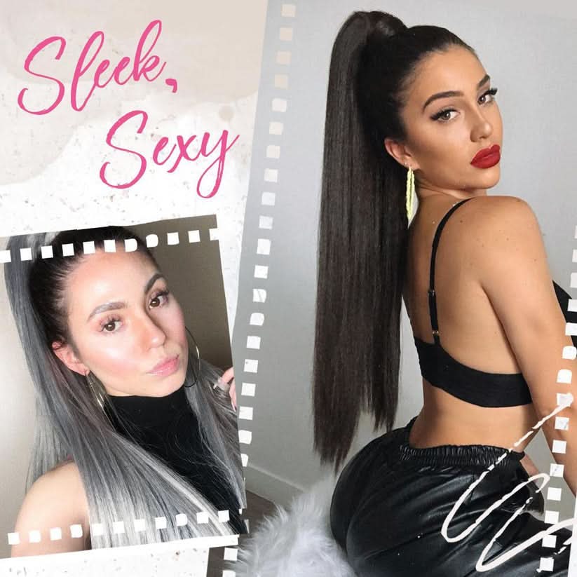 Extensión de cola de caballo glamorosa para un look chic 