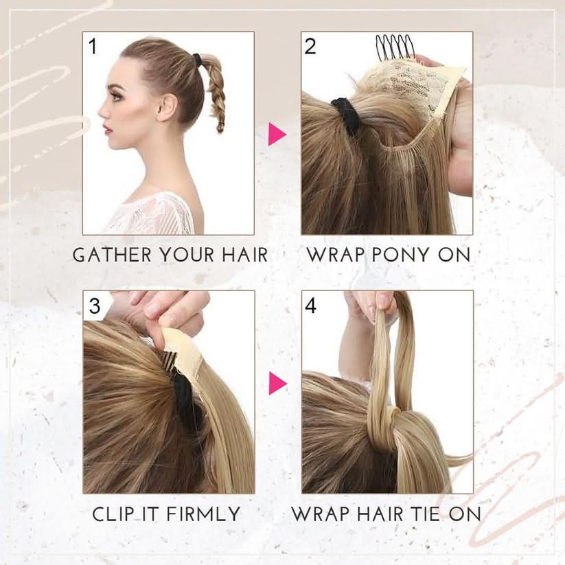 Extensión de cola de caballo glamorosa para un look chic 