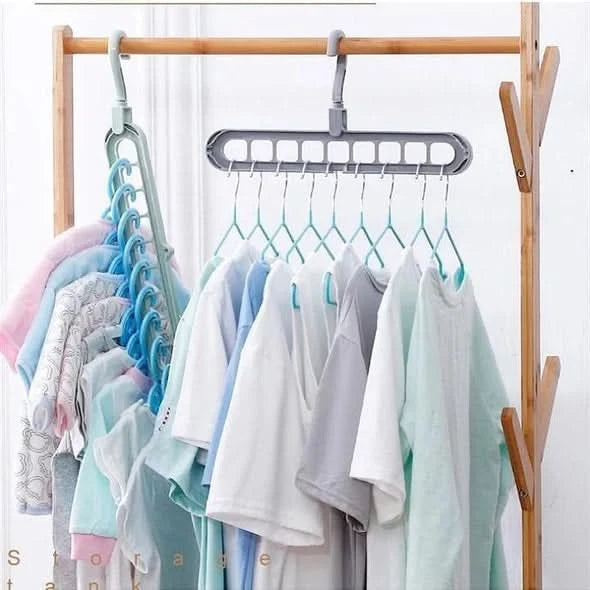 Cintre multifonction – rangement optimisé pour 9 vêtements