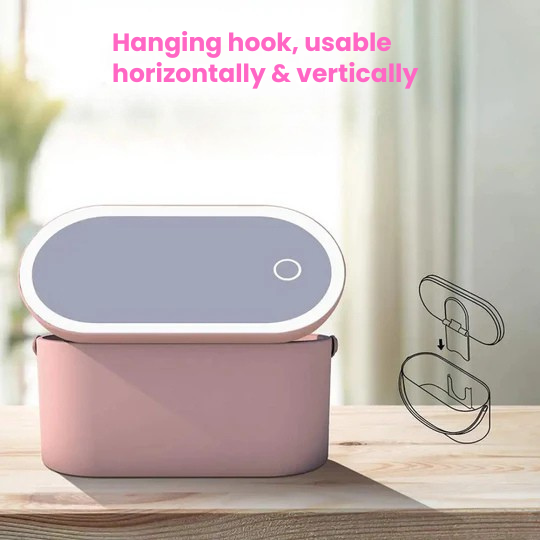 LEDミラーと統合収納を備えた完璧な美 