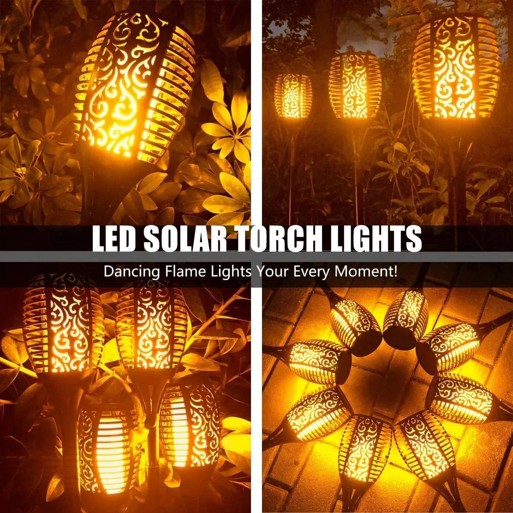 Solárna LED lampa – Realistický plameň bez ohňa 