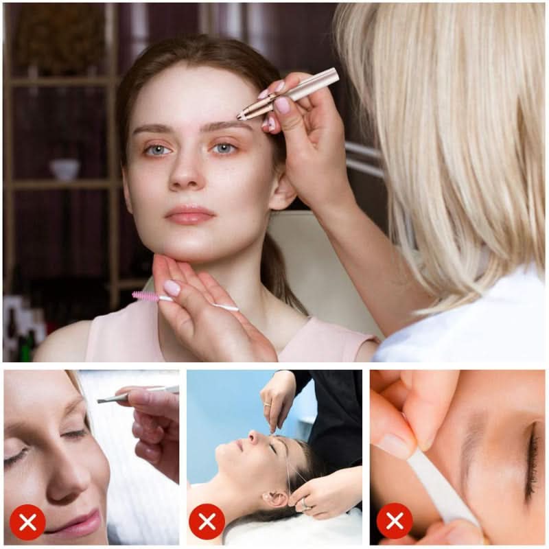 Depilación precisa e indolora para cejas definidas 