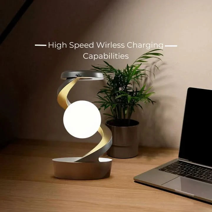Lampă LED de design cu încărcător wireless integrat 