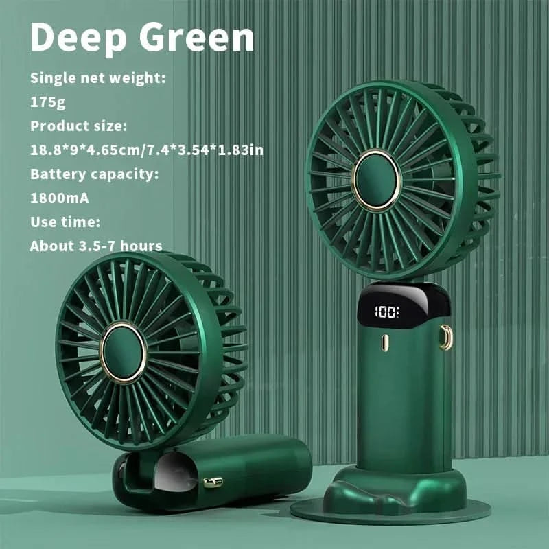 Mini ventilatore potente con schermo LED intelligente 