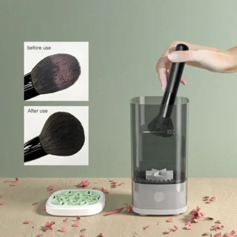 Electric brush cleaner, quick and efficient 