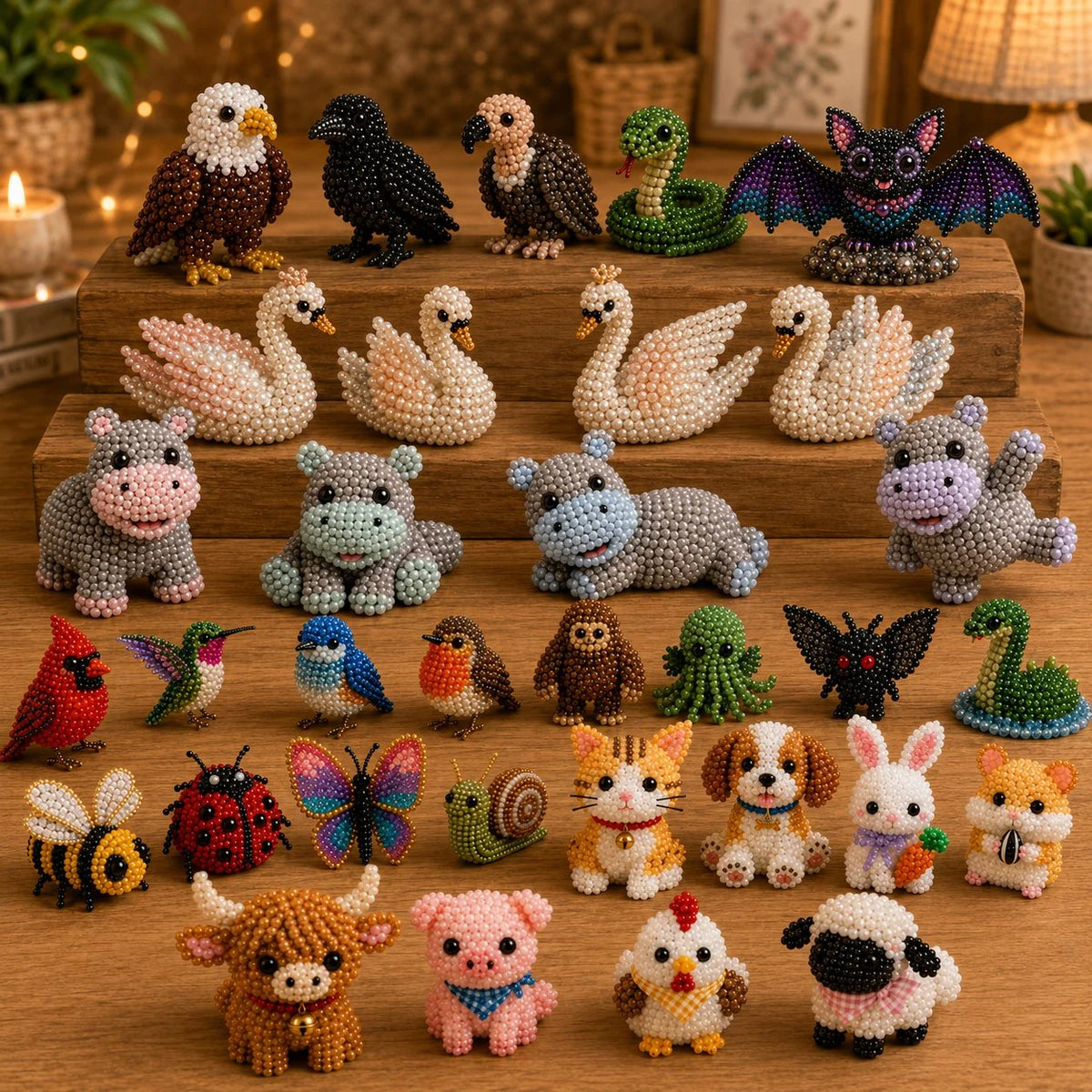 Créez de Jolis Animaux 3D en Perles Facilement à la Maison — Coffret Complet 11 Kits, photo 10