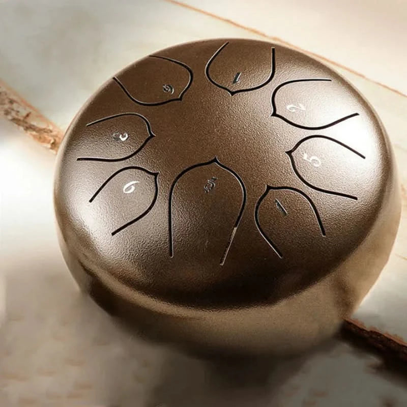 Mini tambor relajante con sonidos apacibles integrados 