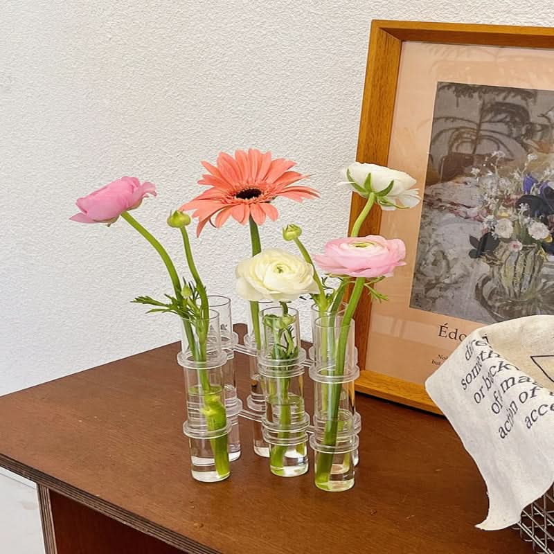 Elegante modulare Vase für kreative Blumenarrangements 