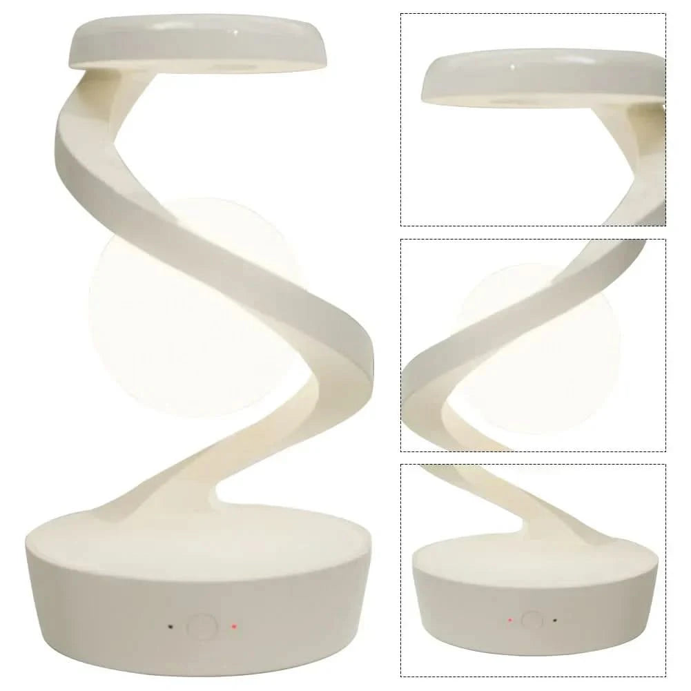 Design LED-lampa med integrerad trådlös laddare 