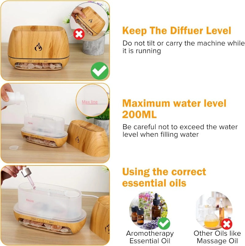 אווירה רגועה עם אפקט של אש ואדים מרגיעים 