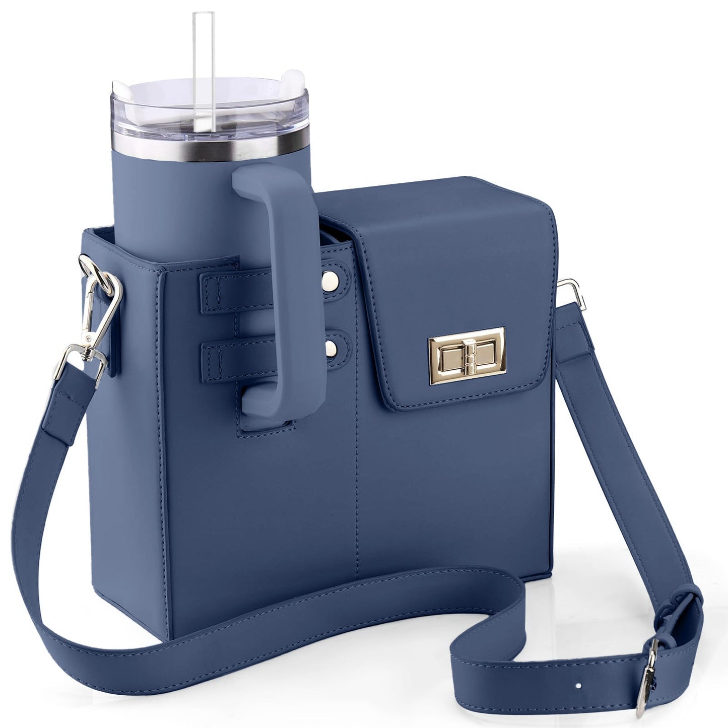 Chic bag with integrated cup holder for active women 
