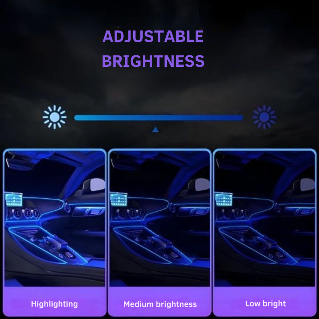 Iluminare LED pentru un interior de mașină stilat 
